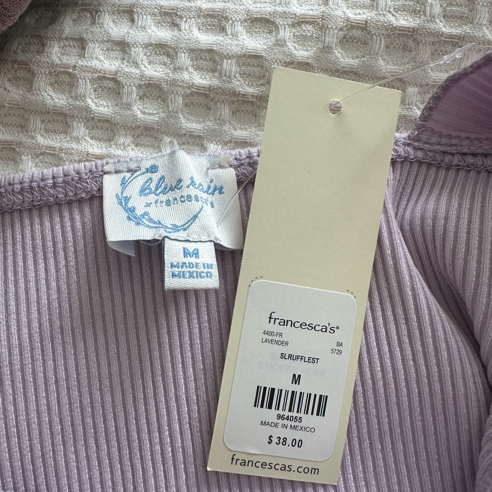 Francesca's Collections Lavender Bodysuit
